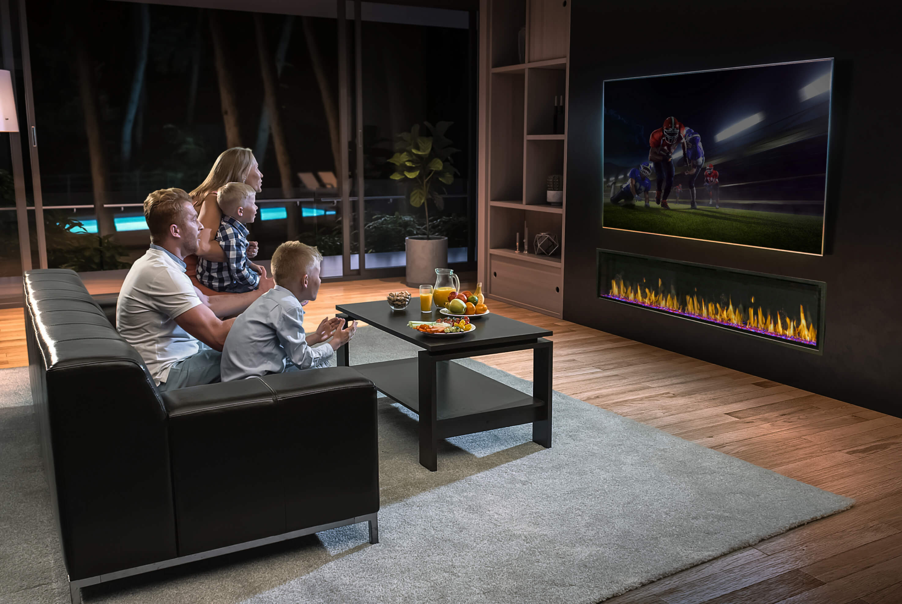 Modern Flames Orion 100 Slim Heliovision Electric Fireplace — OR100-SLIM
