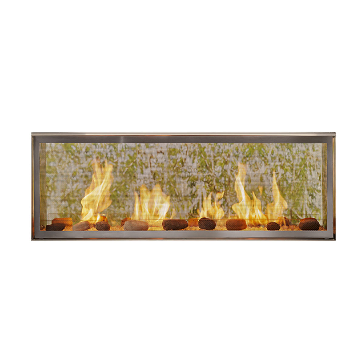 Majestic Lanai 48 See-Through Outdoor Linear Gas Fireplace — ODLANAIGST-48