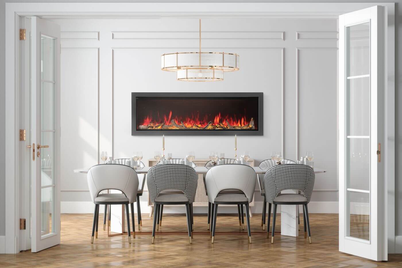 Napoleon Astound 74 Built-In Electric Fireplace — NEFB74AB