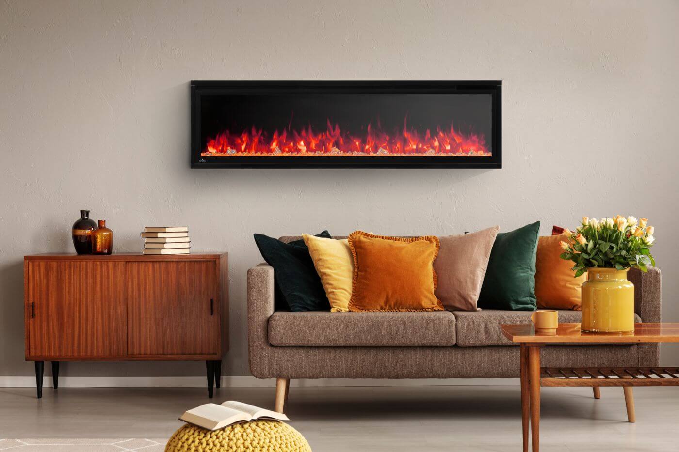 Napoleon Entice 60 Wall-Hanging Electric Fireplace — NEFL60CFH-1