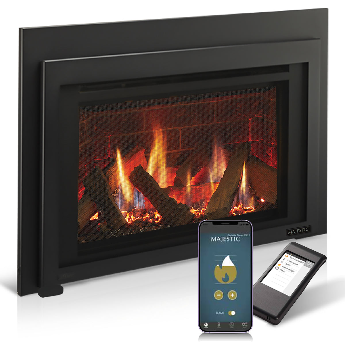 Majestic Ruby 25 Direct Vent Gas Fireplace Insert — RUBY25IN