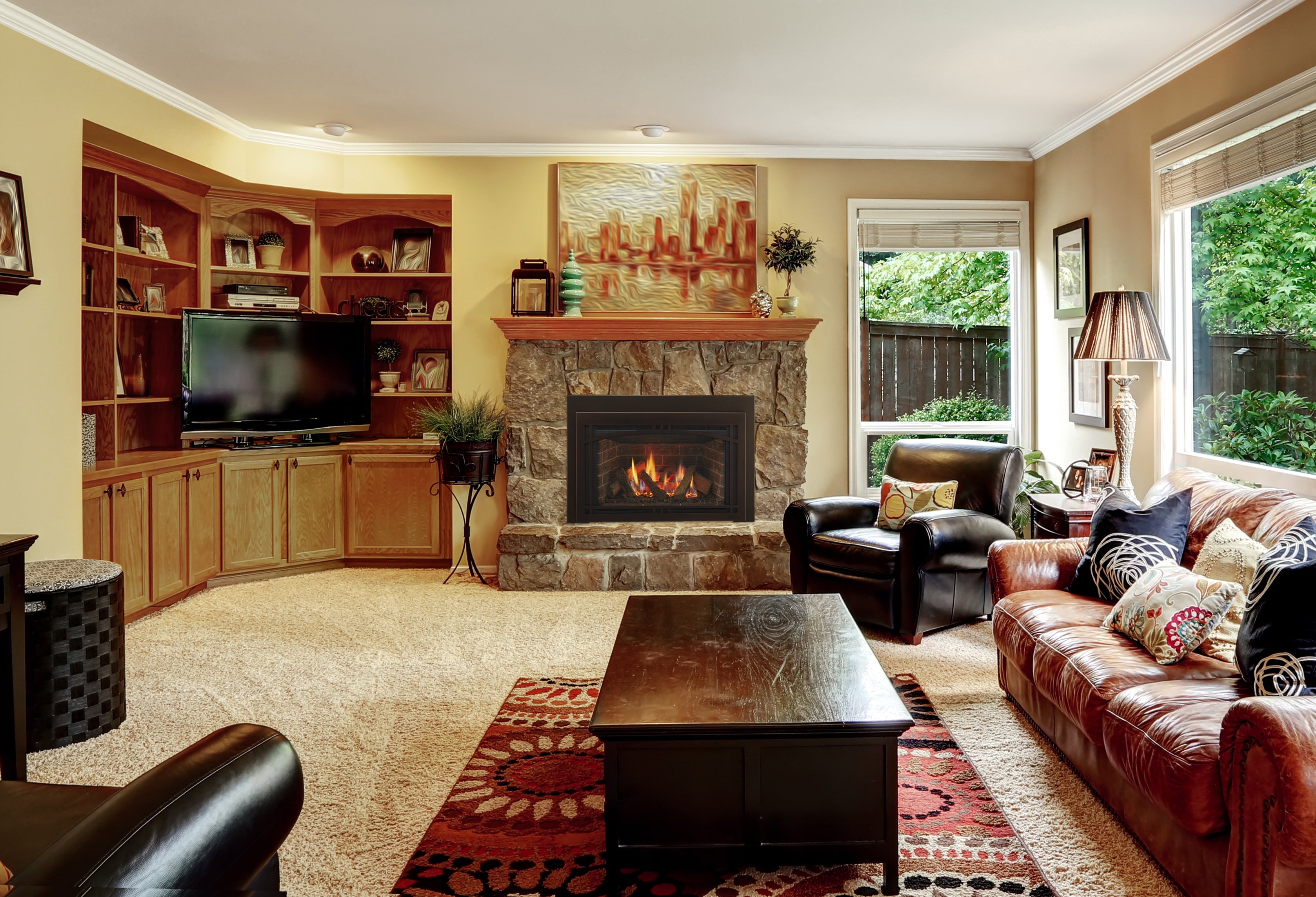 Majestic Ruby 35 Direct Vent Gas Fireplace Insert — RUBY35IN